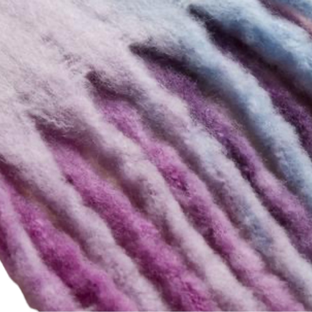 New with tags TORRID Fringe Scarf  Purple. - Picture 4 of 11